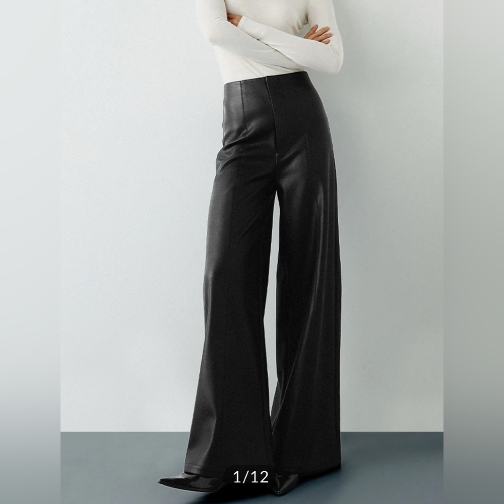 Commense Black Wide Leg Pants